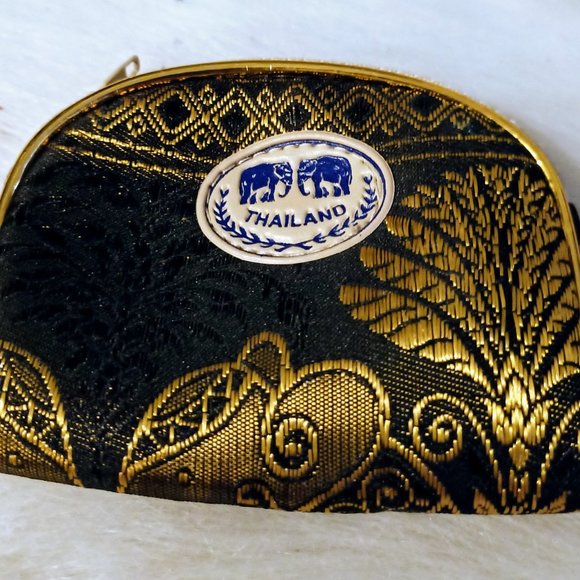 Vintage Coin Purse With Elephant Design From Thailand - Picture 3 of 5